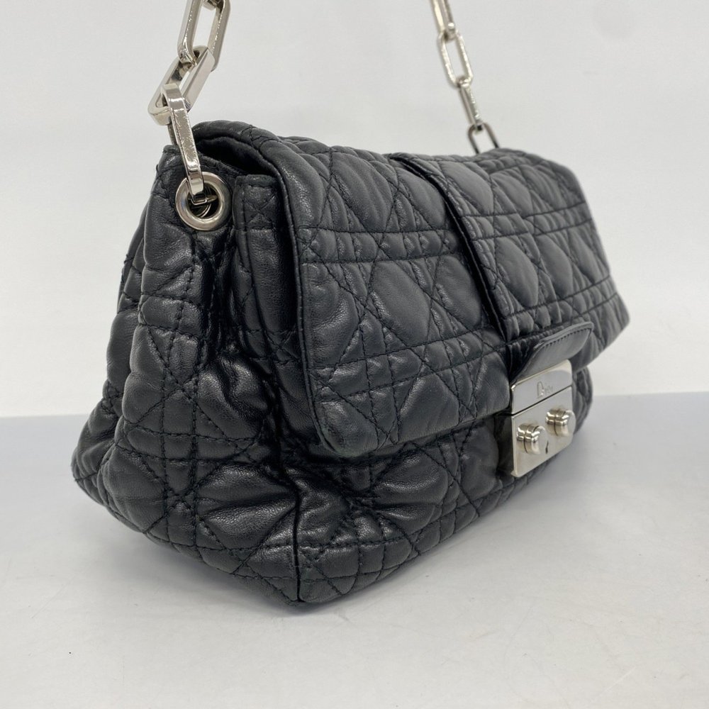 CHRISTIAN DIOR Black Leather Cannage New Rock Shoulder Bag - Picture 2 of 14
